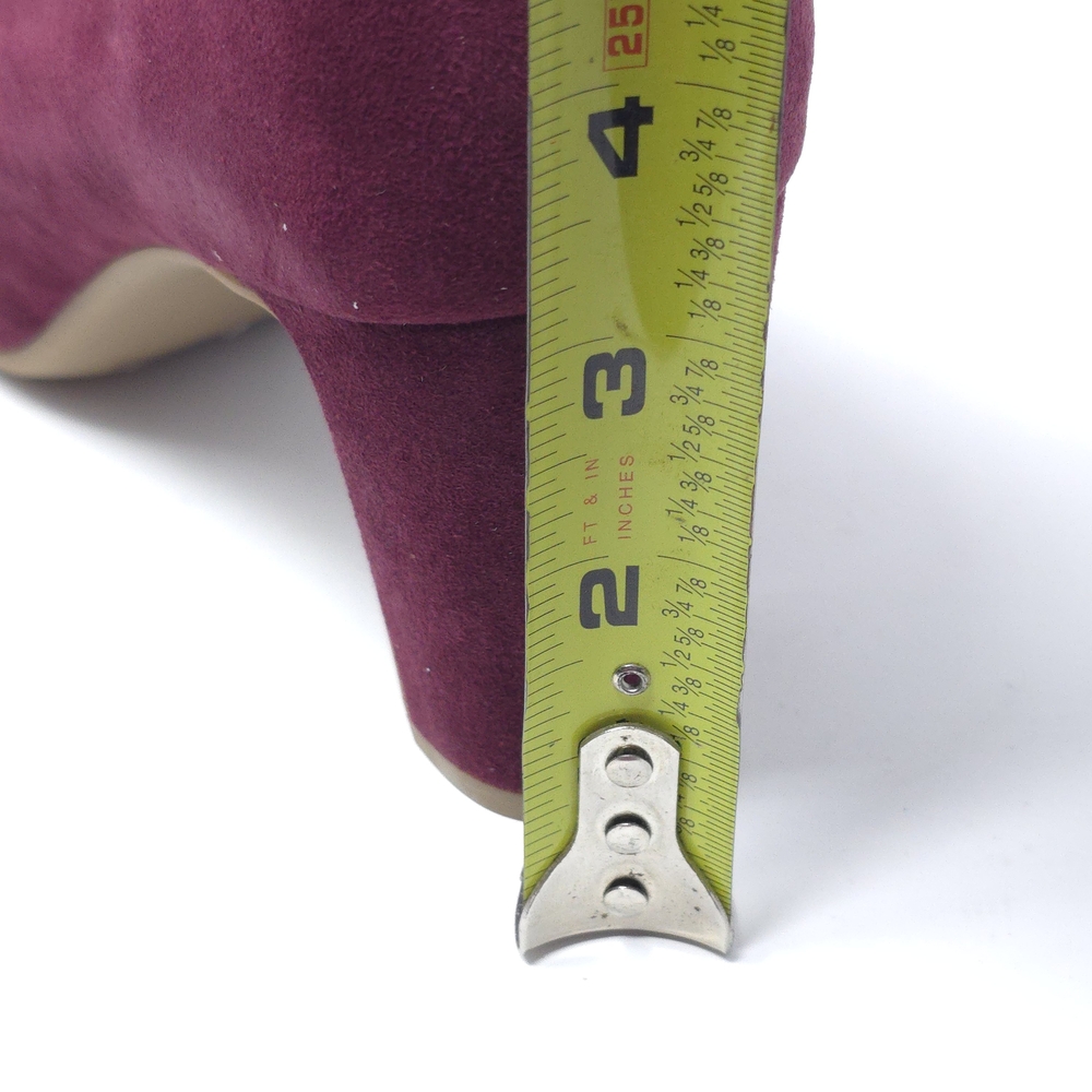 Giani Bernini Valerieel Wine Suede Mary Jane Pumps Size 8.5M - Picture 10 of 11